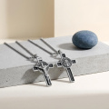 wholesale 925 Sterling Silver Crucifix Pendant Necklace Cross Christ Jesus Catholic Christian Jewelry-0-1