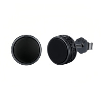 wholesale 925 Sterling Silver Classic Black Round Earring-Black onyx-C-Black onyx-C