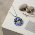 wholesale 925 Sterling Silver Saint Jude Religious Pendant Necklace For Men Women Christ Jewelry Gift-0-2