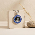wholesale 925 Sterling Silver Saint Peregrine Religious Pendant Necklace-0-1
