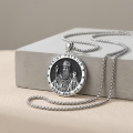 wholesale 925 Sterling Silver St Patrick Catholic Medal Pendant Necklace-0-1