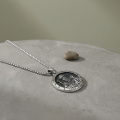 wholesale 925 Sterling Silver St Patrick Catholic Medal Pendant Necklace-0-2