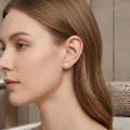 wholesale 14k Gold Eight Pointed Star Opal Stud Earrings-0-3