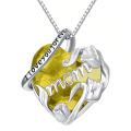 wholesale 925 Sterling Silver I Love You Forever Heart Pendant Necklace-0-0