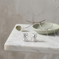 wholesale 925 Sterling Silver Cute Piglet Earrings Pair-0-2