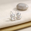 wholesale 925 Sterling Silver Cute Mouse Earrings With Colorful Flower Design-0-2