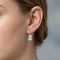 wholesale 925 Sterling Silver Cute Mouse Earrings With Colorful Flower Design-0-3
