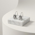 wholesale 925 Sterling Silver Cute Tiger Cub Drop Earrings Platinum Plated Animal Jewelry-0-2