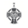 wholesale 925 Sterling Silver Celtic Cross Jesus Crucifix Pendant Necklace For Men Women-0-0
