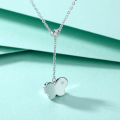 wholesale 925 Sterling Silver Cubic Zirconia Butterfly Lariat Drop Pendant Necklace For Women-0-4