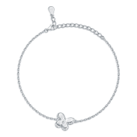 wholesale Sterling Silver 925 Butterfly Jewelry Set Earrings Ring Necklace 4-piece-undefined