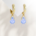 wholesale S925 Sterling Silver Dazzling Drop Earrings With Zirconia, A Teardrop Design For Women-0-1