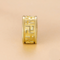 wholesale Gold-plated  Auspicious Swastika Pattern Silicone Bead S925 Silver Bracelet-0-4