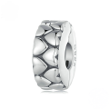 wholesale 925 silver platinum-plated heart positioning clasp charm bead bracelet-0-0