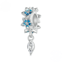 wholesale 925 Silver Butterfly Flower Series Bead Bracelet Jewelry Wholesale-undefined