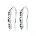 wholesale S925 Sterling Silver Platinum-plated Advanced Evil Eye Earrings Women Gothic Style-0-0