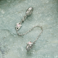 wholesale Sterling Silver,S925,Spring Butterfly Silicone Safety Chain Beads For Jewelry Making-0-4