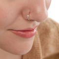 wholesale S925 Sterling Silver Zircon Nose Ring, Ear Bone, And Cartilage Ear Cuffs For Trendy Individuals-0-1