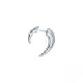wholesale S925 Sterling Silver Creative Polished Horn Single Ear Stud, Trendy Cross-border Ins Earring-0-4