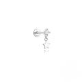 wholesale 925 Sterling Silver Star Teardrop Crystal Flat Threaded Ear Cartilage Stud-0-6