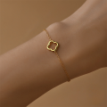 wholesale S925 Sterling Silver Minimalist Four-leaf Clover Openwork Bracelet, Korean Style Viral Accessory-0-1