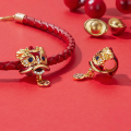 wholesale S925 silver gold-plated beads set, lucky golden money series for jewelry making-0-2