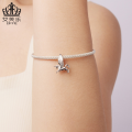 wholesale S925 sterling silver dream unicorn bead bracelet charms accessories, metal material first-0-4