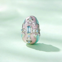 wholesale S925 sterling silver Easter egg beads DIY bracelet charms parts BSC781-undefined