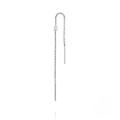 wholesale S925 Sterling Silver Four-prong Zircon Chain Tassel Ear Threader Earrings-0-5