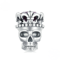 wholesale Metal S925 Sterling Silver Skull Beads Halloween Loose Beads Festivals-0-1