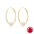 wholesale 925 Sterling Silver Exaggerated Large Hoop Earrings with Pearls, Hot-Selling in Europe and America, INS Trendy Minimalist Style-0-7