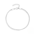wholesale 925 Sterling Silver Double Layer Snake Bone Chain Bracelet, Trendy And Sophisticated Ins Style-0-1