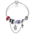 wholesale S925 Sterling Silver Retro Dark Halloween Bead Bracelet Set Diy Mix-0-4