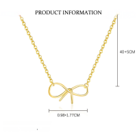 wholesale S925 Sterling Silver Light Luxury Shiny Zircon Hollow Bow Earrings For Women-A4030-Gold 925 Silver