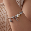 wholesale 925 Sterling Silver Guardian Angel Series Bracelet Bead Set Pendant Loose Beads-0-1