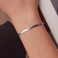wholesale 925 Sterling Silver Snake Chain Anklet For Women Adjustable Herringbone Ankle Bracelet-0-2
