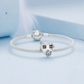 wholesale Viral S925 sterling silver heart-shaped house charm bead warm love beads-0-4