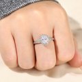 wholesale Sterling Silver Ring With 15ct Cubic Zirconia Classic Pigeon-blood Style-0-2