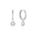 wholesale S925 Sterling Silver Single Zircon Ear Cuff, Korean Style Minimalist Earring With A Luxurious And Advanced Feel-0-4