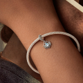wholesale S925 sterling silver moonstone bracelet pendant loose beads lotus trending-0-2