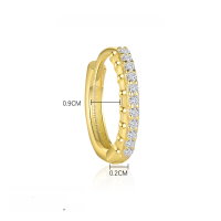 wholesale 925 Sterling Silver Minimalist Small Airplane Earrings With Micro-set Zirconia, Light Luxury Niche Design,。-E4802-Gold/Single 925 Silver