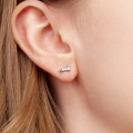 wholesale S925 Silver Plated With White Gold Cubic Zirconia Novelty Dachshund Earrings-0-3