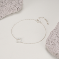 wholesale S925 Sterling Silver Geometric Zircon Rhombus Bracelet For Women, Trendy And Versatile-0-3