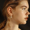 wholesale 925 Sterling Silver Minimalist Small Airplane Earrings With Micro-set Zirconia, Light Luxury Niche Design,。-0-3