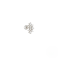 wholesale S925 Sterling Silver Moon Star Pendant Earrings With Screw Ball Threads For Cartilage Piercing-0-12