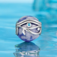 wholesale S925 silver loose beads: Horus Eye, Evil Eye charms for jewelry making-undefined