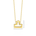 wholesale S925 Sterling Silver Virgo Constellation Pendant Necklace For Women, Ins Hot-selling Cross-border Collarbone Chain-0-7