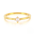 wholesale S925 Sterling Silver Single Mini Pearl Ring, Trendy And Minimalist Forins。-0-0