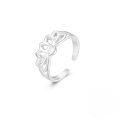 wholesale S925 Silver Designed Toe Ring With A Unique Heart Shape, Perfect For Summer Beach Days And Exuding A Korean Style-0-5