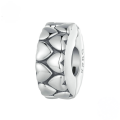 wholesale 925 silver platinum-plated heart positioning clasp charm bead bracelet-0-4